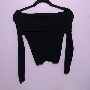 Black fold over sweater from Pacsun SIZE MEDIUM